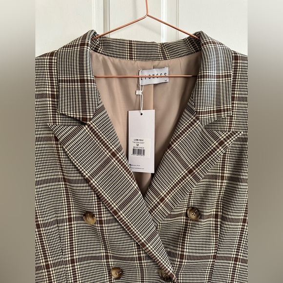 {Lioness} slouchy & slightly oversized Plaid Blazer NWT - Sz M - Picture 14 of 16